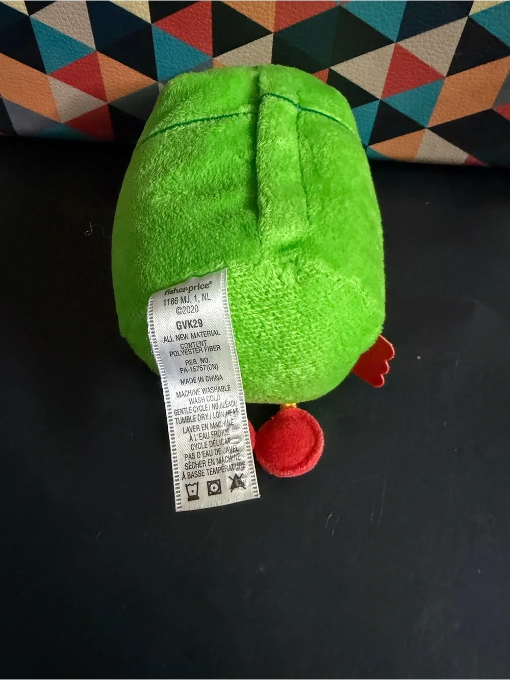 Fisher Price Story Bots Talking Plush Stuffed Animal Toy Green Robot Works